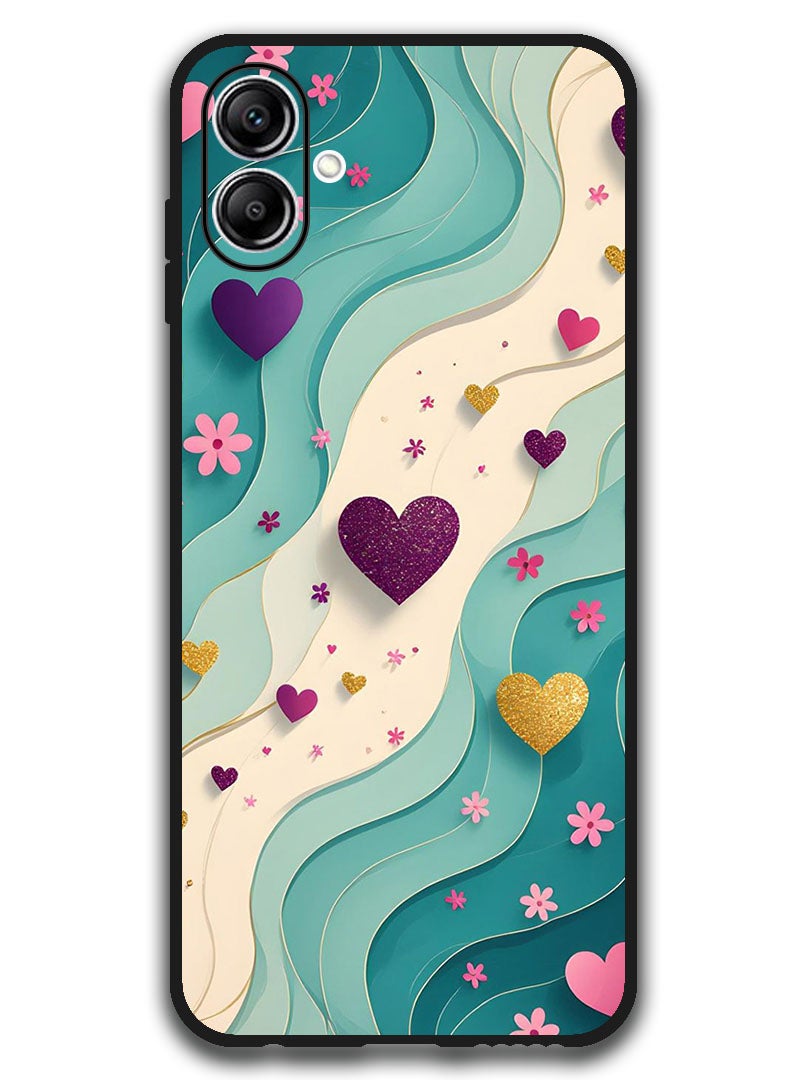 Theodor Case Compatible with Samsung Galaxy A07 6.7 Inch Protection Shockproof Bumper Cover Hearts - Image 1